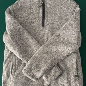 Orvis Men's Gray Zip-Up Sweater